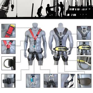 Arnés de Seguridad CITICITY para Escalada, Cinturón de Cuerpo Completo con Soporte Lumbar, Protección Contra Caídas, Poliéster de Alta Tenacidad, Acero Inoxidable - Product Image 6