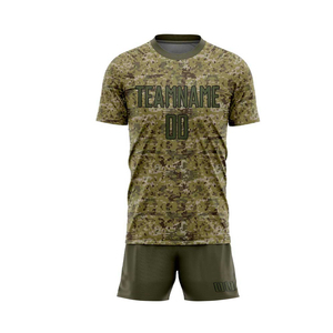 Ensemble de maillots de foot personnalisés avec coutures résistantes et un aspect moderne pour les équipes, uniforme de foot avec tissu anti-humidité - Product Image 2