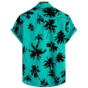 Camisas Hawaianas de Manga Corta Antiarrugas para Hombre, Venta al Por Mayor, Corte Holgado, Estampado Personalizado, Ropa Casual de Playa, 100% Algodón Transpirable - Product Image 2