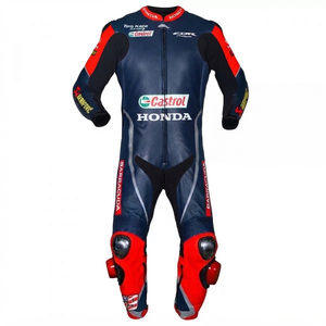 Traje de Carreras Nicky Hayden MotoCP Premium de Una Pieza Completo para Pista con Protectores Deslizantes OEM CE - Product Image 1