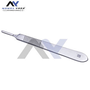 Precisión de Grado Quirúrgico # Bisturí de Disección Manual de 11 Pulgadas # Instrumentos Quirúrgicos Básicos con 3 Asas y Cuchillas de Acero Inoxidable MOL - Product Image 3