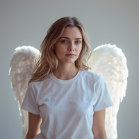 T-shirt décontracté pour homme en coton tricoté 100% style Angelic, coupe classique, personnalisation OEM/ODM, respirant, anti-boulochage, anti-plis