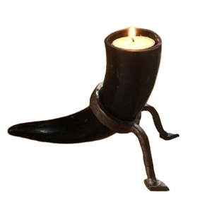 Buffalo Horn <b>Candle</b> Holder With Home and Hotel Decorative <b>Tealight</b> <b>Candle</b> With Best Christmas Day Decorative Use - Product Image 1