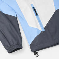 Vestes de sport personnalisées en patchwork de couleurs pour l'automne et l'hiver, coupe-vent imperméable de poids moyen, veste de ski pour l'entraînement et le fitness, unisexe