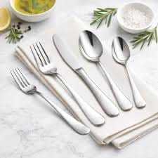 Ensemble de couverts en acier inoxydable, style simple et durable, finition miroir, cuillère, fourchette, couteau, vaisselle pour hôtel et restaurant - Product Image 6