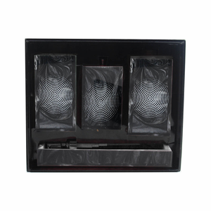 NEHA ENTERPRISES handmade resin <b>bathroom</b> organizer <b>set</b> luxury countertop <b>accessories</b> with modern marble finish - Product Image 2