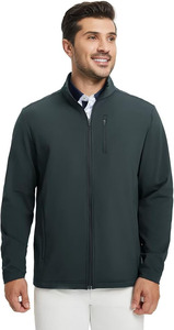 Chaqueta Softshell LUCIVA para Hombre, Corte Ajustado, Lona Recubierta, Cuello Alto, Transpirable, Ecológica, Resistente a la Intemperie, Lista para el Invierno - Product Image 3