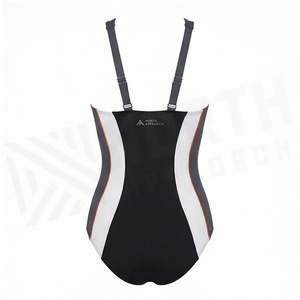 Ensemble de yoga 2 pièces imprimé papillon bleu avec finition dorée, body à col en V profond et jupe portefeuille longueur genou - Product Image 2
