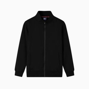 Sudadera con capucha para hombre, con cremallera, de jersey sólido, ecológica, deportiva, informal, de corte regular, para invierno. - Product Image 3