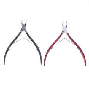 Stainless <b>Nail</b> Cuticle Nipper Fingernail Toenail Cuticle Nipper Trimming Handle Dead Skin Black And Red <b>Nail</b> Nipper - Product Image 6