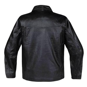 Chaqueta de cuero informal con cremallera para hombre, ropa de otoño e invierno, chaqueta de cuero de manga larga, chaqueta de moda para motocicleta. - Product Image 3