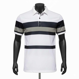 Chemise Homme Personnalisée de Haute Qualité à Manches Courtes pour l'Été – Motif Uni Décontracté, Respirante, en Spandex/Coton Tricoté Brodé - Product Image 1