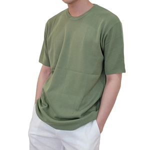 Camiseta de Hombre 100% Algodón, Tejido de Punto, Transpirable, de Secado Rápido, Manga Corta, Corte Holgado, Diseño Sólido, Calidad Premium, Personalizable - Product Image 5