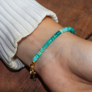 Shaded Plain <b>Beads</b> <b>Bracelet</b> Multicolor Gradient Simple Fashion <b>Bracelet</b> for Women - Product Image 3