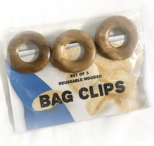 El fabricante suministra clips de madera hechos a mano, elegantes y atractivos para sellar bolsas, en forma de donut. - Product Image 4