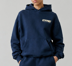 <b>Custom</b> Women's Hoodie Shorts Set DTG Printed Polyester Cotton Casual Two Piece Outfit Personalized Pullover Matching Lounge Wear - Product Image 3