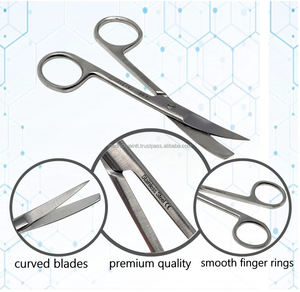 Tijeras Quirúrgicas Curvas de Acero Inoxidable Premium de 4.5 Pulgadas, Afiladas y con Punta Redonda, Reutilizables y Esterilizables, Juego de Instrumentos de Grado Médico - Product Image 6