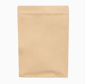 Sacs d'emballage en papier kraft brun de qualité alimentaire à trois côtés scellés, refermables, avec intérieur en aluminium - Product Image 5