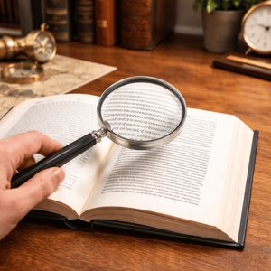 แว่นขยายเรซิ่นโลหะคุณภาพพรีเมียมสำหรับการเดินเรือ |   แว่นขยายแบบมือถือสำหรับอ่านหนังสือ โต๊ะทำงาน สำนักงาน บ้าน ทนทาน มีสไตล์ - Product Image 2