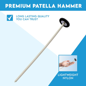 Martillo de Patella Premium con Cabeza de Goma - Herramienta Duradera y Ligera para Pruebas de Reflejos en Adultos y Niños, Ideal para Uso Neurológico - Product Image 3
