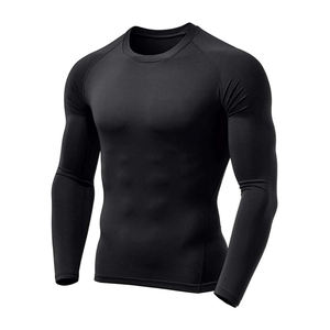 Rash Guard personalizado de alta calidad, de secado rápido, transpirable, de manga larga, para gimnasio, de poliéster y spandex. - Product Image 1
