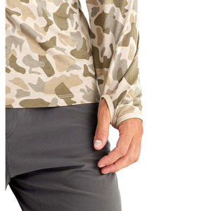 Chemise de pêche pour homme à manches longues, imprimé camouflage, protection solaire UPF50+, imperméable, grande taille, polyester, séchage rapide, avec capuche et protection pour le visage - Product Image 3