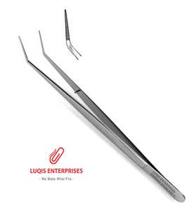 Pinzas College Pliers 317 con mordazas anguladas dentadas, instrumento quirúrgico dental, herramienta médica de acero inoxidable - Product Image 4