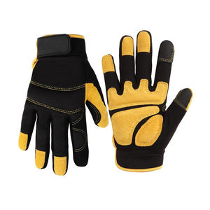 Gants thermiques antidérapants pour hommes, compatibles écrans tactiles, en polyuréthane et polyester, avec fermeture éclair et cordon de serrage, pour la construction - Product Image 6