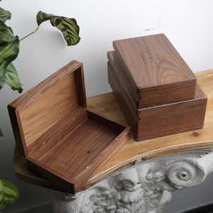 Rustic Wooden <b>Box</b> with Hinged Lid Handcrafted Decorative Storage <b>Box</b> for Jewelry Accessories <b>Memory</b> <b>Keepsakes</b> Office Desk and Ho - Product Image 6
