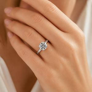 Bague solitaire en argent sterling 925 plaqué or de qualité supérieure avec moissanite pour femme, coupe brillante, bijoux de fiançailles et de mariage - Product Image 4