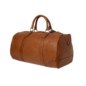Bolsa de Viaje Unisex de Cuero Genuino con Logotipo Personalizado, Impermeable, Estilo Vintage, con Cierre de Cremallera y Patrón de Cinturón, Capacidad de 20-35L - Product Image 2