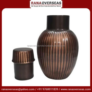 เหยือกน้ำทำจากทองแดงบริสุทธิ์อุปกรณ์สำหรับดื่มน้ำกันการรั่วซึมทำจากวัสดุโบราณ - Product Image 3