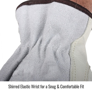 Whole Sale Cowhide Grain & Split Leather Driving <b>Gloves</b> Industrial Safety Hand Protection Heat Resistant Household <b>Gloves</b> - Product Image 3