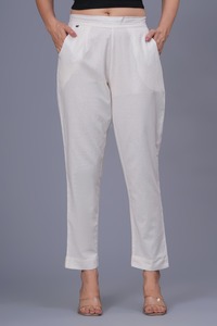 Pantalones de Algodón Premium para Mujer con Ajuste Cómodo, Diseño Elegante, Uso Diario, 2 Bolsillos Laterales - Product Image 3