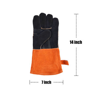 Gants de soudage professionnels TIG MIG pour travaux de soudage à l'arc, surface résistante à la chaleur pour une sécurité au travail de longue durée - Product Image 4