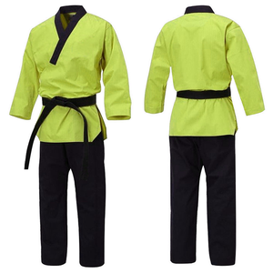 Custom Logo Unisex Adult Lightweight 280g Dobok Breathable Stretch Quick Dry Polyester/Cotton Taekwondo Training Competition - Product Image 2