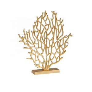 Glamour Gold Look Abstract Sculpture Aluminum Modern Home Tabletop Style Sculpture for Office Look Great <b>Bookcase</b> - Product Image 1