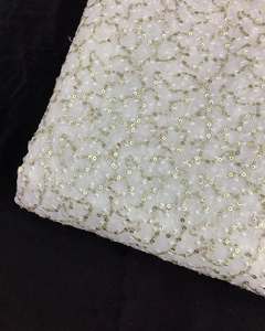 High Quality Sequin Embroidery <b>Fabric</b> 3D Floral Lace <b>Fabric</b> for Evening Dress Wedding Gown Garment - Product Image 2
