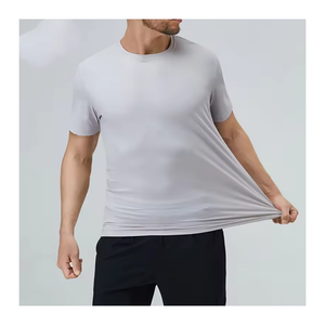 Camisetas de Gimnasio para Hombre Hechas a Medida, Nueva Llegada, Alta Calidad, Ecológicas, Transpirables, de Secado Rápido, Antiarrugas, Tela de Spandex/Poliéster - Product Image 1