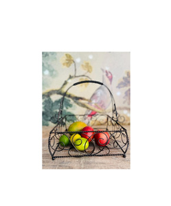 Acheter une corbeille à fruits décorative en fer en ligne pour la cuisine table à manger centre de table solution de rangement élégante pour la maison - Product Image 1