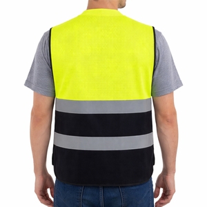 เสื้อกั๊กนิรภัยสำหรับผู้ชายแบบมองเห็นได้ชัดเจน มีหลายกระเป๋า ทนทาน ใช้งานได้จริง สวมใส่สบาย กระชับพอดีตัว คุณภาพระดับมืออาชีพ ให้การปกป้องที่เชื่อถือได้ - Product Image 2