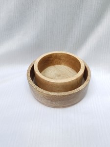 ชามไม้มะม่วงชามไม้ชามไม้อะคาเซียชามสลัดไม้เสิร์ฟบนโต๊ะอาหารดีไซน์พรีเมี่ยม - Product Image 2