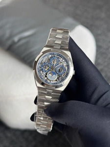 Reloj de pulsera mecánico automático de lujo para hombre, estilo de diseñador, de 41.5 mm, casual, para negocios, banquetes, con calendario perpetuo esqueletizado - Product Image 2