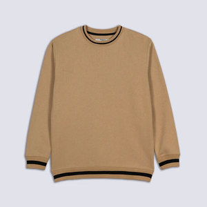 เสื้อวิ่งออกกำลังกายขายส่ง ผ้าฝ้าย 100% เสื้อสเวตเชิ้ตผู้ชายคอกลม ผ้าถักเรียบ ทรงปกติ สวมใส่สบาย - Product Image 5