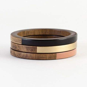 Pulseras de Madera con Diseño Geométrico para Mujer, Hechas a Mano, Ecológicas, Decoración de Pared, Personalizables, Exportación Global, Moda - Product Image 3
