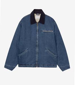 Chaqueta de trabajo vintage de algodón al por mayor con cremallera, estilo retro para hombre, para invierno, ropa de trabajo de lona personalizada - Product Image 1