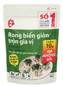 Alga Marina Coreana O'food Crispy Laver con Condimento 40g – Deliciosa Cobertura para Arroz y Bocadillo |   Algas Marinas al por Mayor y OEM - Product Image 2