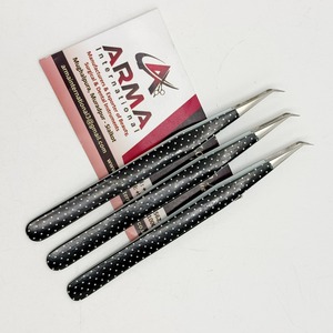 Pinzas para Extensión de Pestañas de 45 Grados con Recubrimiento de Papel, Diseño Personalizado, Pinzas de Acero Inoxidable Sostenibles - Product Image 3