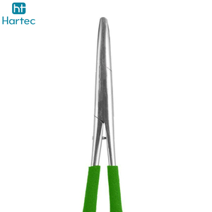 Pince de pêche à poignée en caoutchouc vert vif, en acier inoxydable, à mâchoires droites, avec système de verrouillage, pour dégorger les hameçons, équipement de pêche - Product Image 5