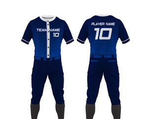 Uniforme de baseball pour hommes, nouveau style, prix avantageux, vente chaude, vêtements de sport sur mesure, uniforme de baseball tendance avec manches courtes - Product Image 1